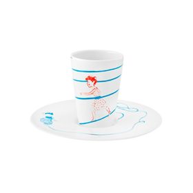 TAZA DE CAFE CON PLATO V ESCAPE GOAT