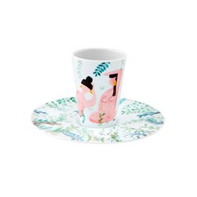 TAZA DE CAFE CON PLATO VI ESCAPE GOAT