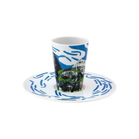 TAZA DE CAFE CON PLATO XLVI ESCAPE GOAT