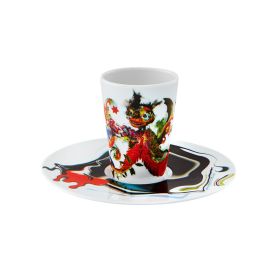 TAZA DE CAFE CON PLATO XXX ESCAPE GOAT