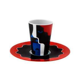 TAZA DE CAFE CON PLATO XXVIII ESCAPE GOAT