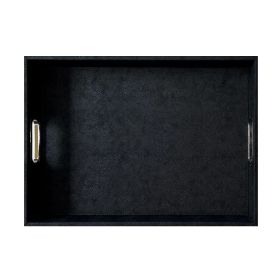 BANDEJA RECTANGULAR CON ASAS DE METAL PATARA ANTHRACITE