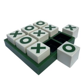 JUEGO TIC TAC TOE GREEN/CREAM