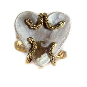 ANILLO NACAR CORAZON DELGADO