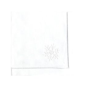 SERVILLETA DE TELA BORDADA SNOW FLAKE